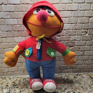 Vintage Toy Playskool Sesame Street Dress Me Up" Ernie Doll 1990